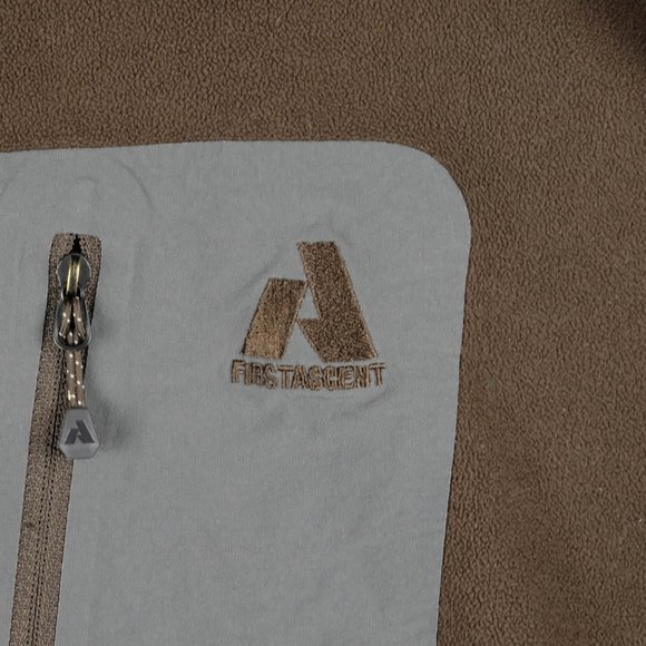 Eddie Bauer First Accent Sweater Mens Large Brown Half Zip Fleece Lightweight - Picture 3 of 9